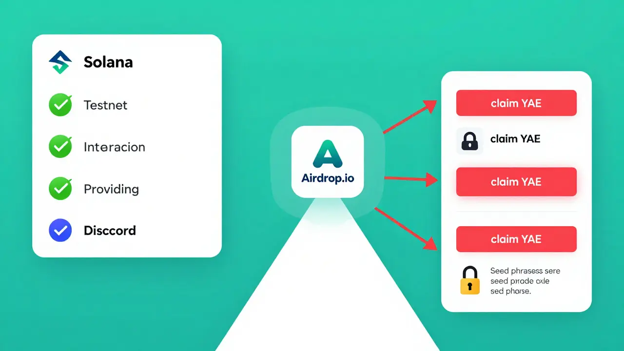 Secure Phantom wallet with verified airdrop steps and warnings against scams