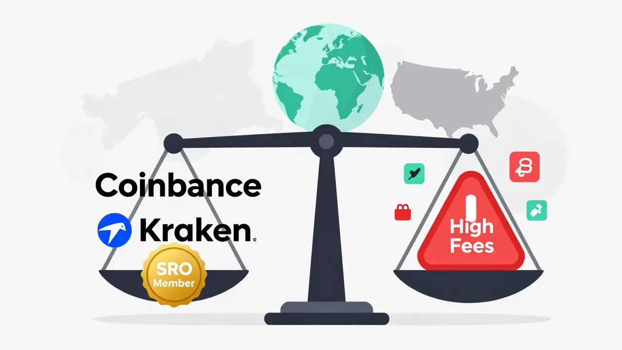 Digital scale showing big exchanges vs. small startups, highlighting SRO cost disparities.