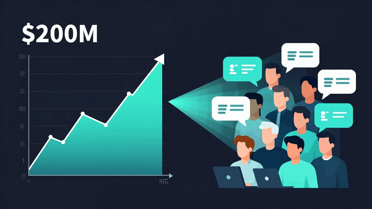 A split visualization of Bitcoin ETF inflow data and influencer tweets converging into a market alert signal.