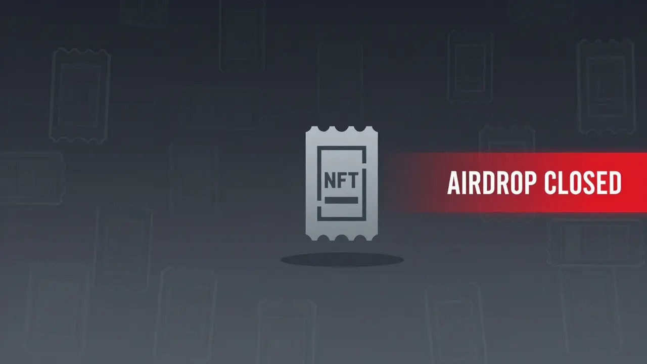 An empty gaming dashboard with one faded NFT ticket and a warning banner.