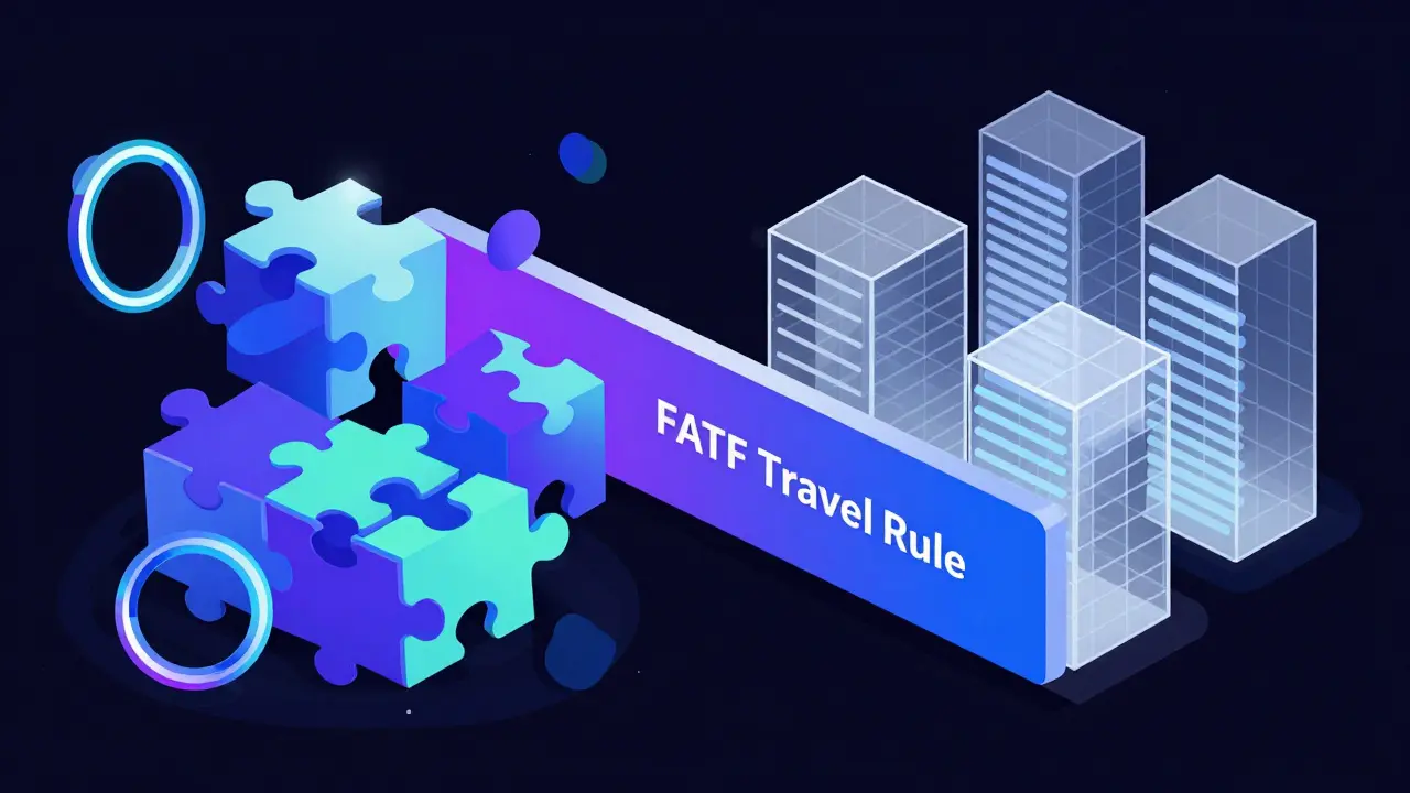 Abstract vector art illustrating privacy tech vs regulatory rules