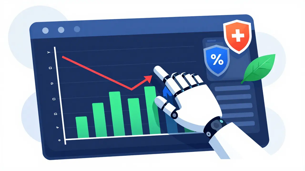 Abstract dashboard illustrating portfolio rebalancing and risk control