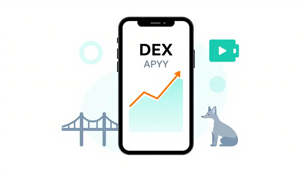 Modern vector graphic showing high yield trading dashboard