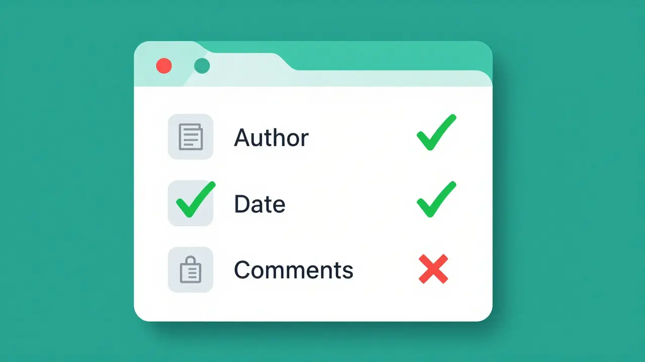 Stylized UI showing metadata fields being cleaned