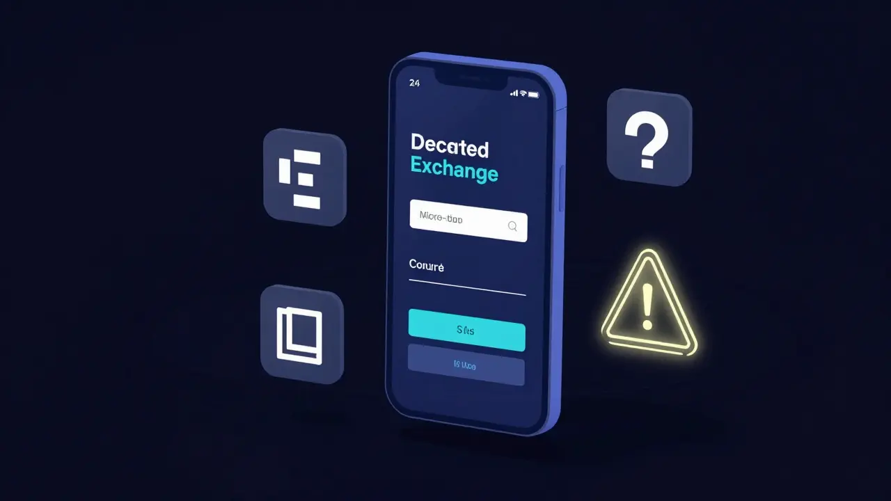 Vector art showing digital wallet icons and security warning symbols